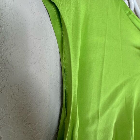 Reiss Frey Asymetrical Lime Green Dress Size 8 - Picture 6 of 14